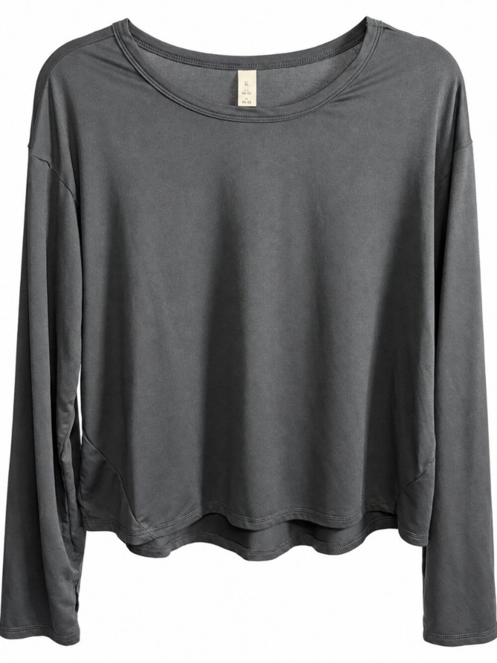 Marika Black Long Sleeve Relaxed Active Top XL